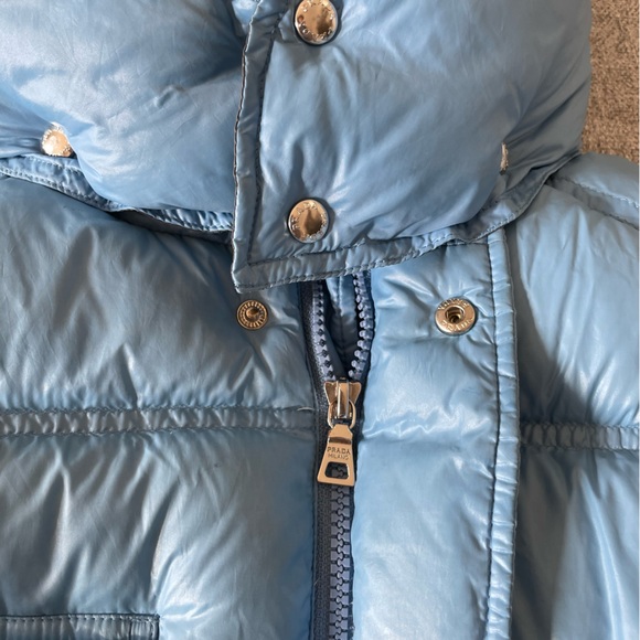 Light Blue Prada Puffer - Picture 7 of 16